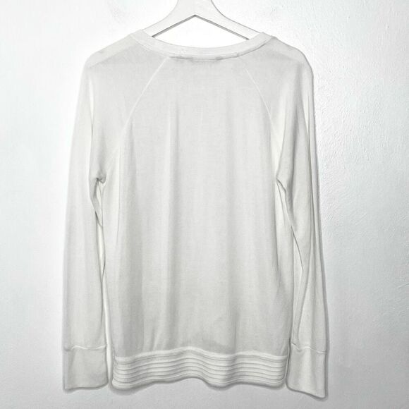 Athleta Serenity criss cross sweater in white - Picture 2 of 6